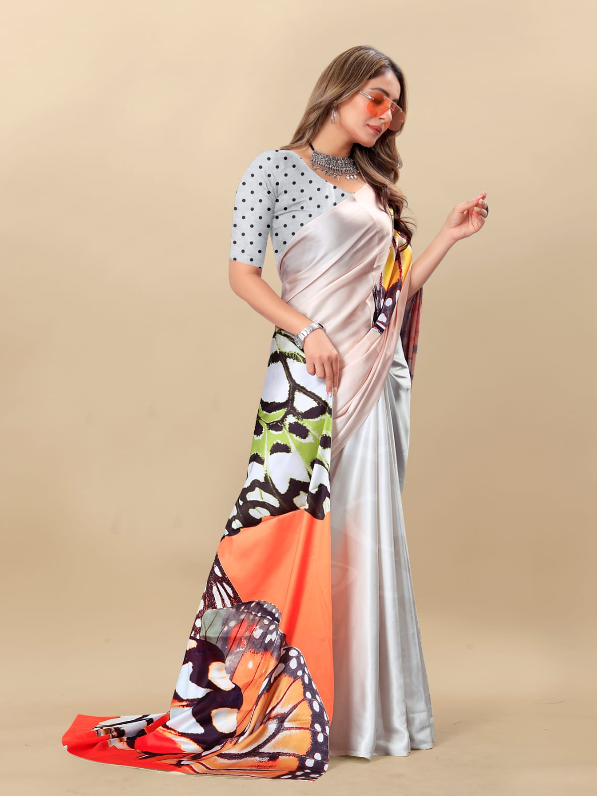 Shree Radha Raman Trendz Japan Crepe Digital Printed Saree Catalog